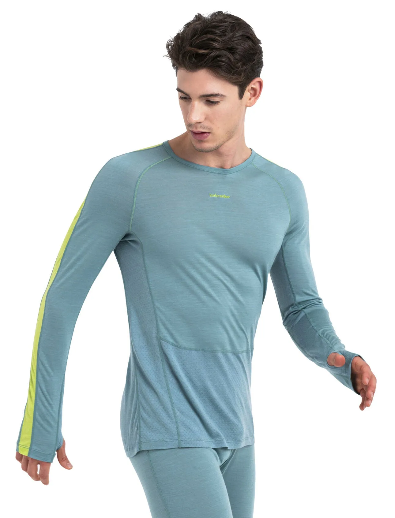 125 ZoneKnit™ Merino Blend Long Sleeve Crewe Thermal Top (Men's) - IB0A56H3 - Past Season