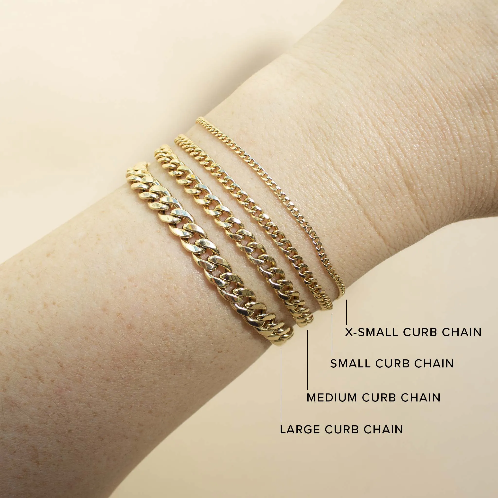14k Pavé Diamond Circle Small Curb Chain Bracelet
