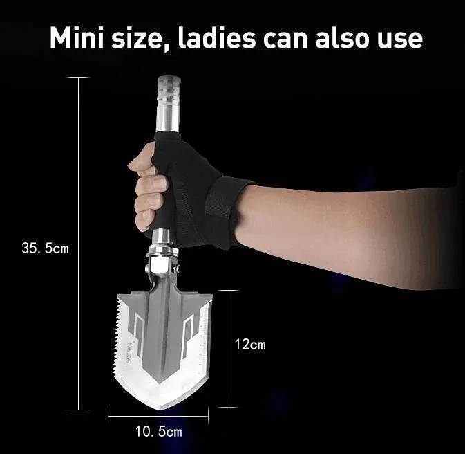 23-in-1 Multi-Purpose Tactical Shovel