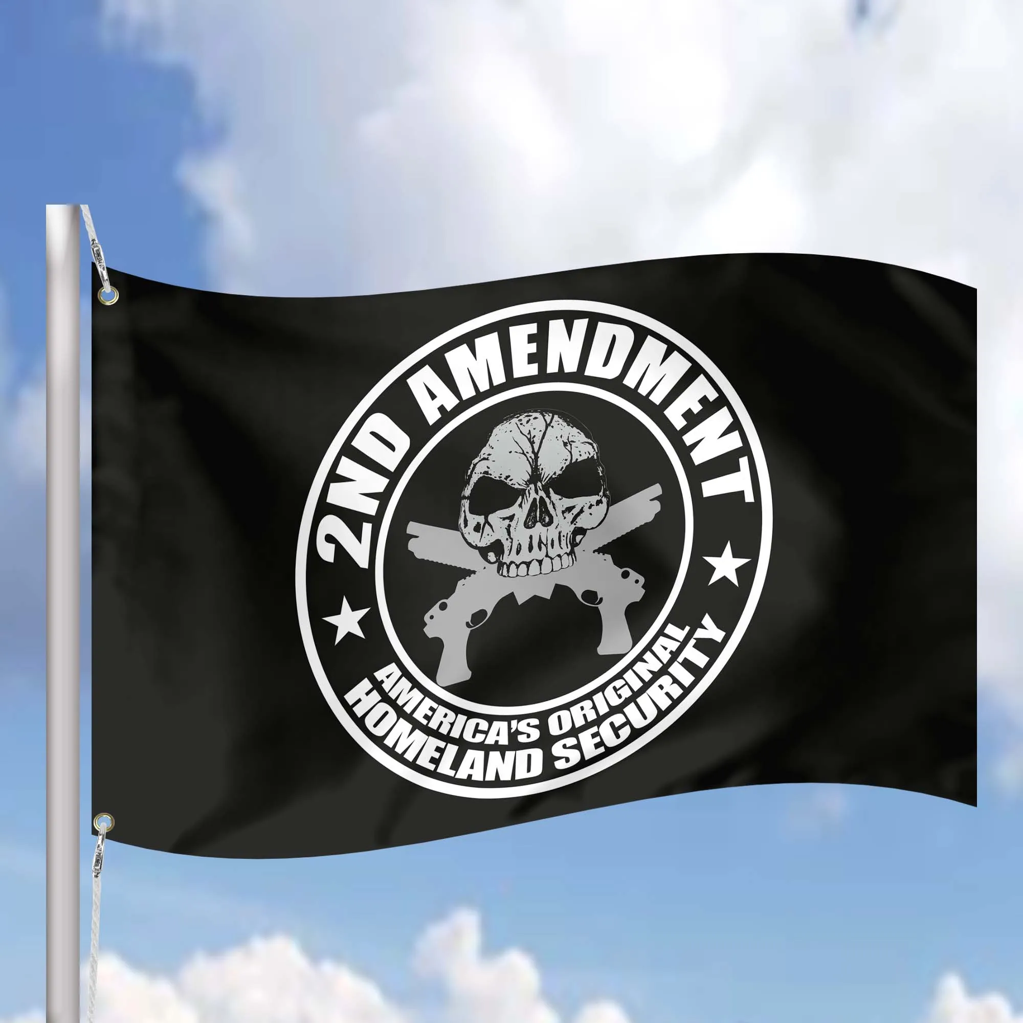 2nd Amendment America's Homeland Security Flag Banner