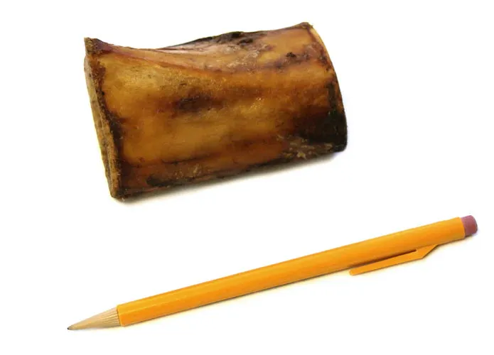 4" Beef Marrow Bone- Tough Dog Chew (Bulk - Shrinkwrapped)