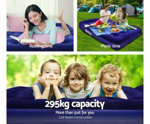 Affordable Inflatable Air Mattress - Navy