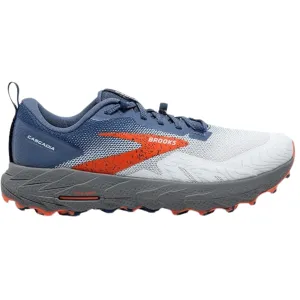 Brooks Men's Cascadia 17 Trail Running Shoes - Blue/Navy/Firecracker