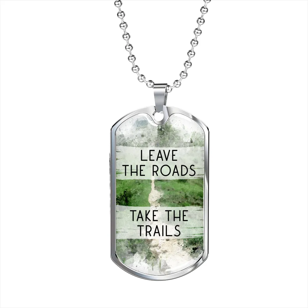 Dog Tag Necklace For Men - Hiking