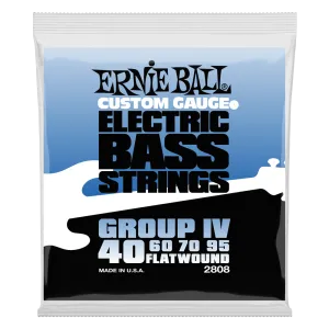 Ernie Ball Flatwound Group IV Electric Bass String, 40-95 Gauge