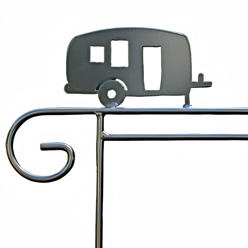 Garden Flag Holders with Decorative Emblems