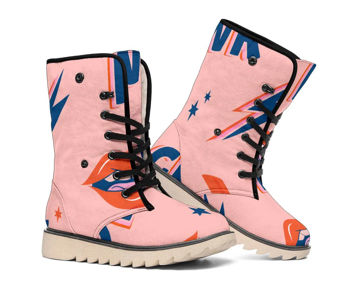 Girl Power Pink Polar Boots