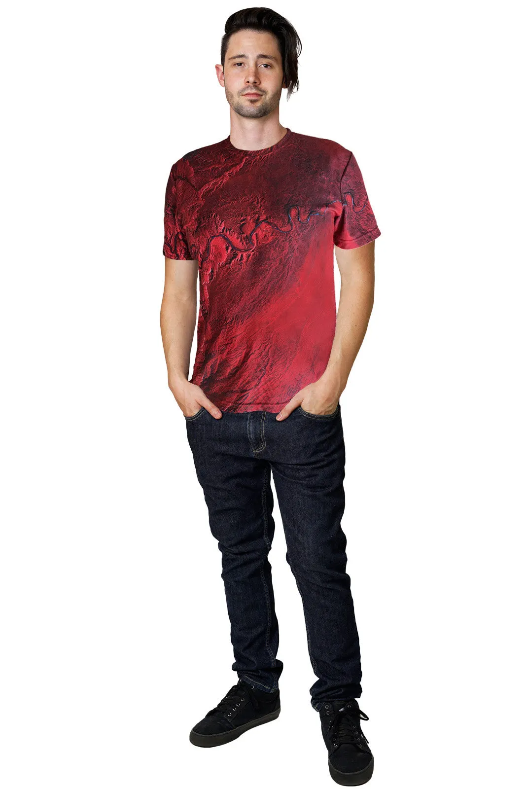 Mens Short Sleeve T-shirt-Earthscapes Activewear Clothing-Desolation Canyon Utah