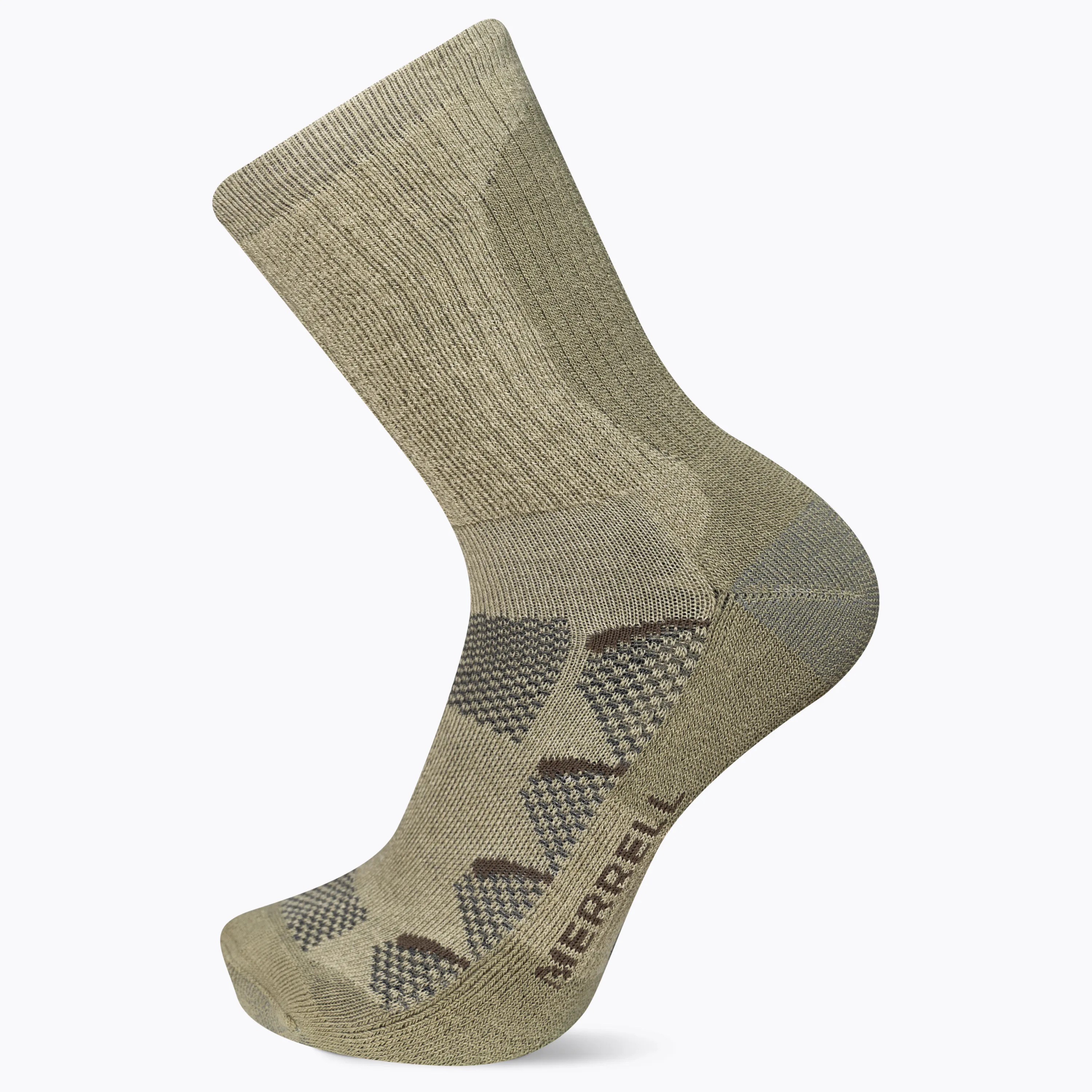 Merrell Moab Hiking Midweight Cushion Crew Sock - Coolmax Moisture Wicking and Blister Protection