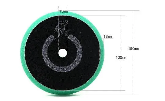 North Wolf DA Green Cutting Foam Pad, 5"