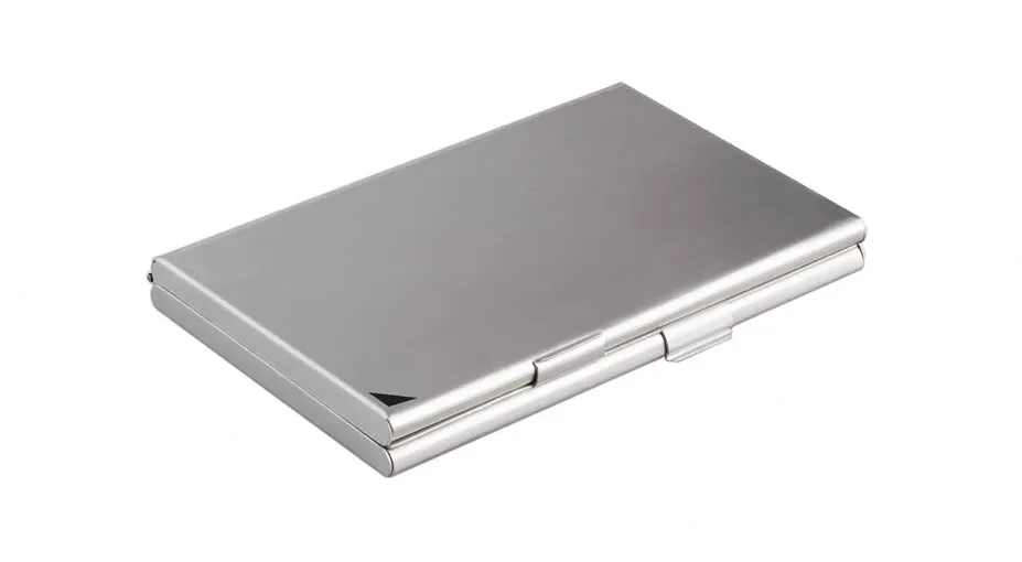 Porta Biglietti da Visita in Alluminio Duo Durable