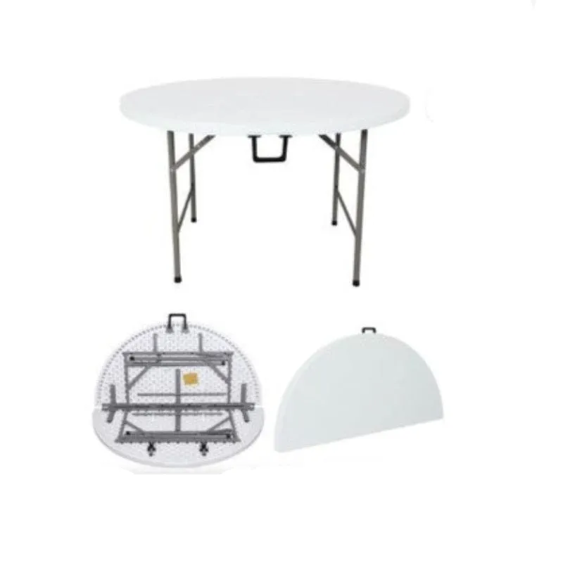 Round 150cm Plastic Event Folding Table with Handle
