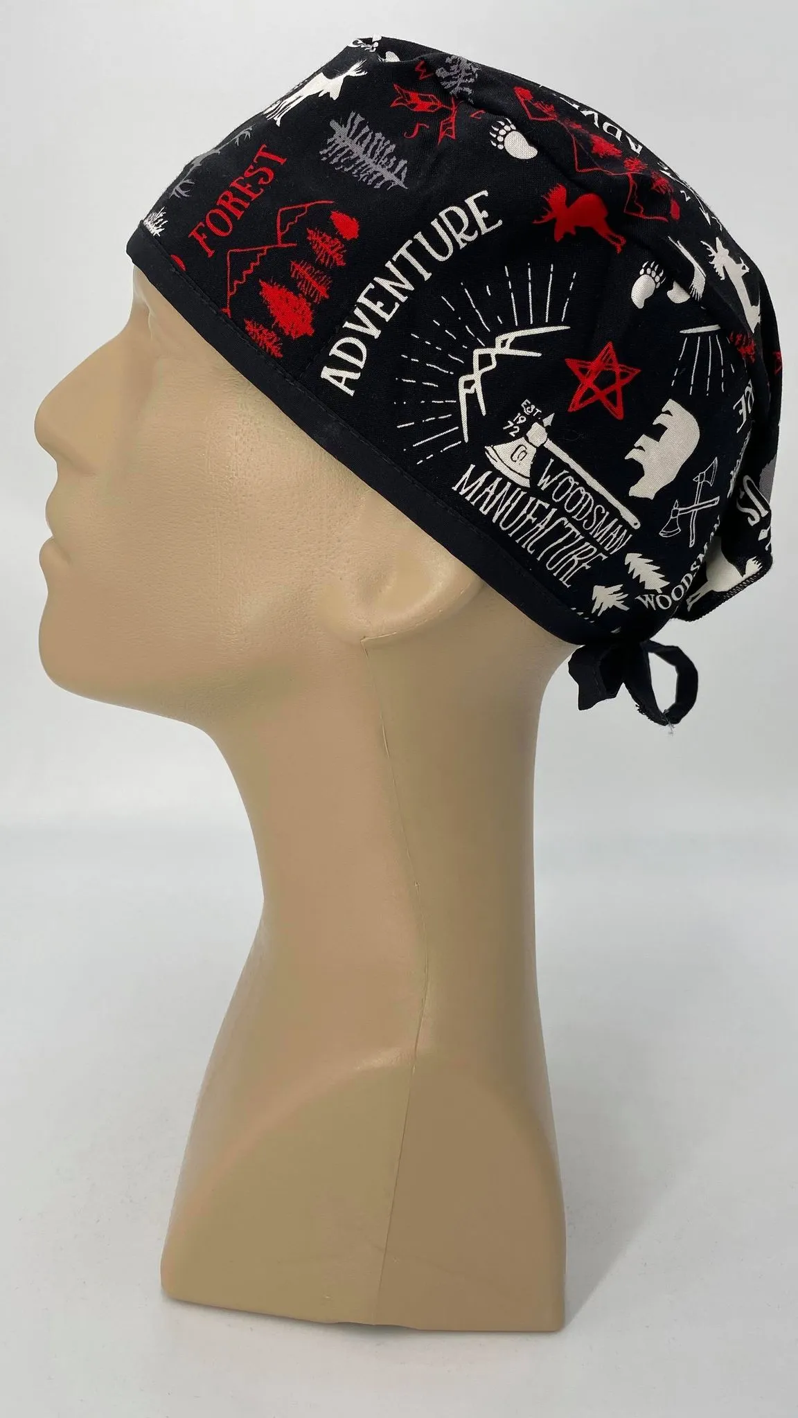 Scrub Cap Medical Surgeon Head Cover Surgical Hat Nurse Nursing Operating Room, Wilderness Forest Wiccan