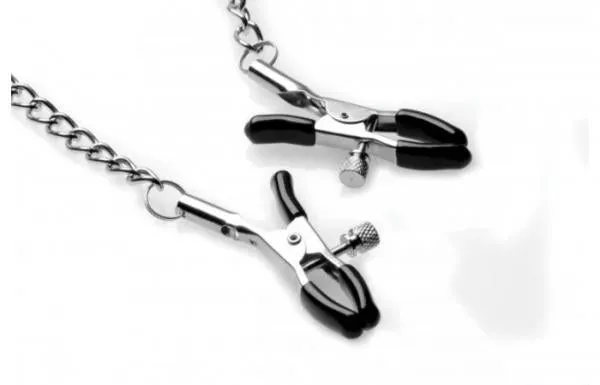 Silicone breathable ball gag with nipple clamps