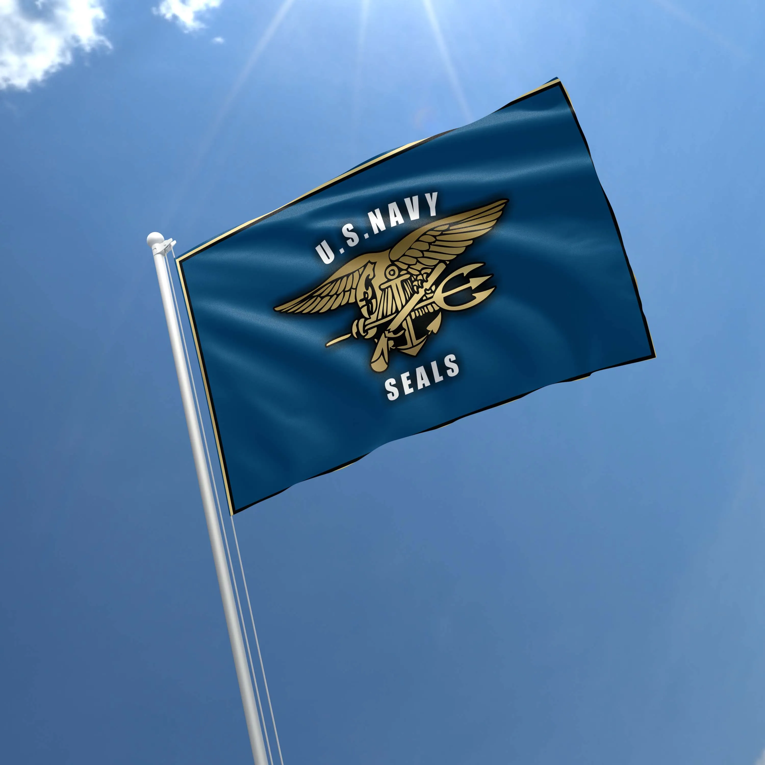 The US Navy Seals Flag Banner