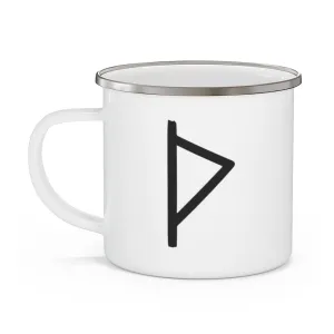 Thurisaz (Thor's Hammer) Viking Rune Enamel Camping Mug