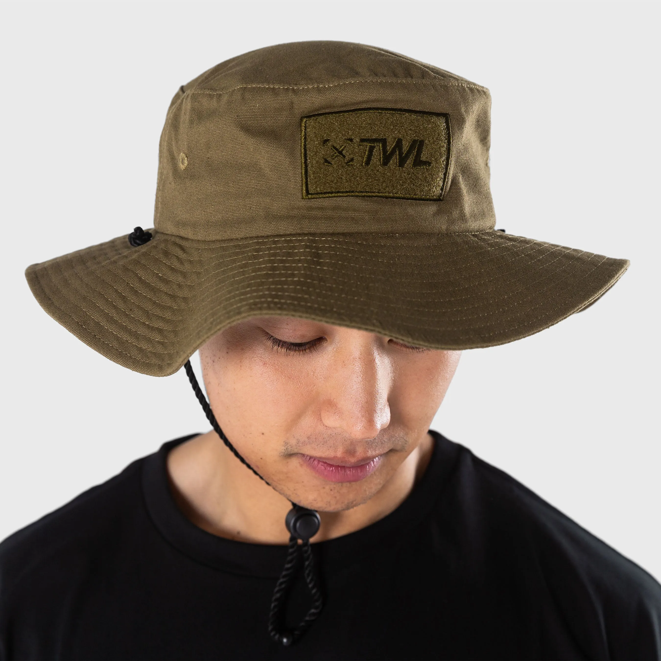 TWL - BOONIE HAT WITH VELCRO PATCH - OLIVE