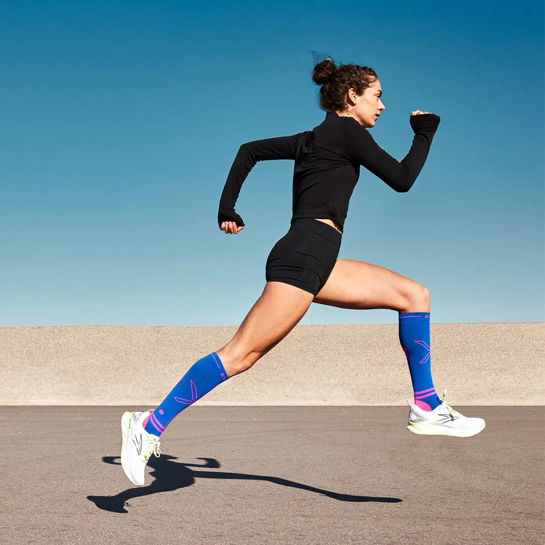 Ultralight Running Socks Women | Dark Blue / Pink